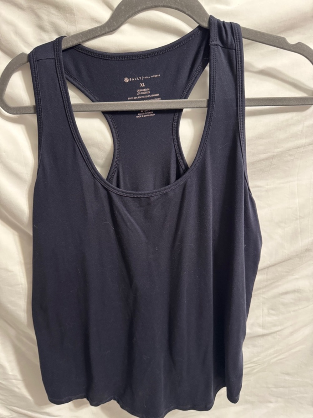 Bally Dark Blue Racerback Athletic Tank